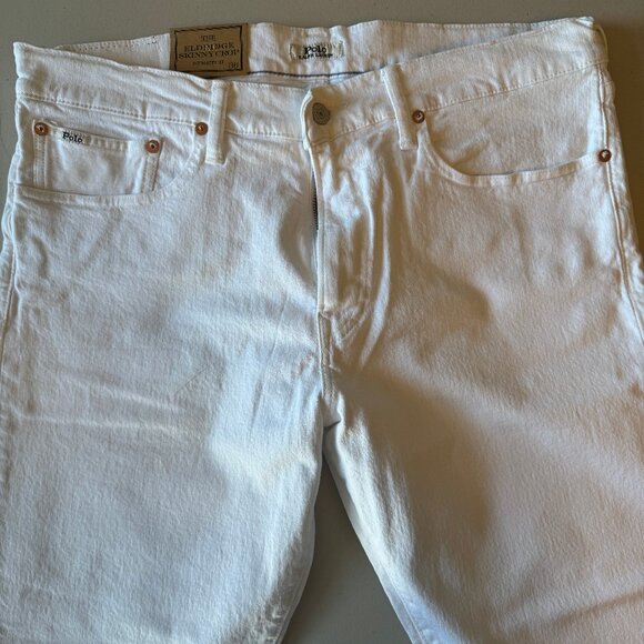 Ralph Lauren Skinny Eldrige White Jeans